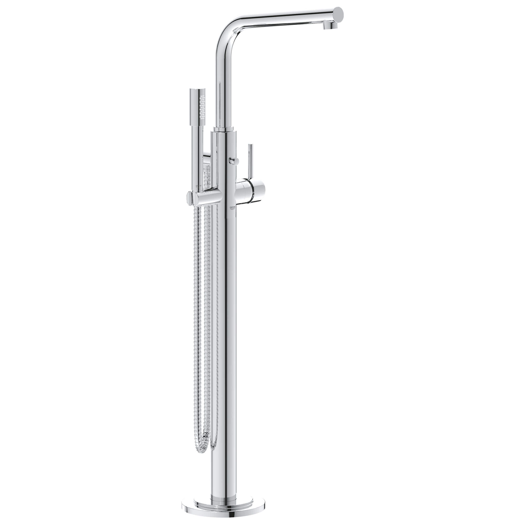 Floor Mounted Tub Filler With Hand Shower GROHE CHROME